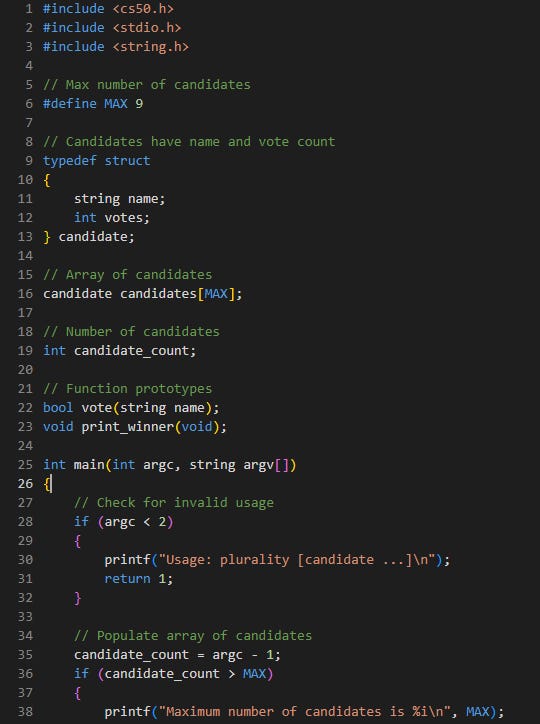 A screenshot of VSCode.