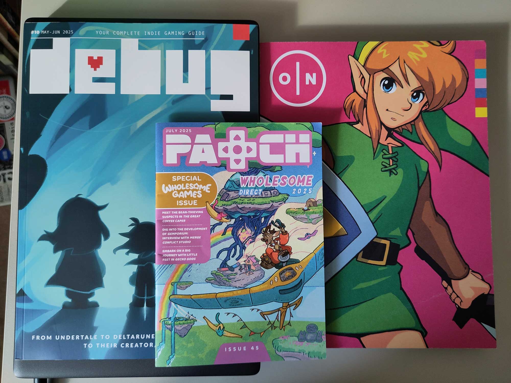 Debug, O/N and Patch magazines.