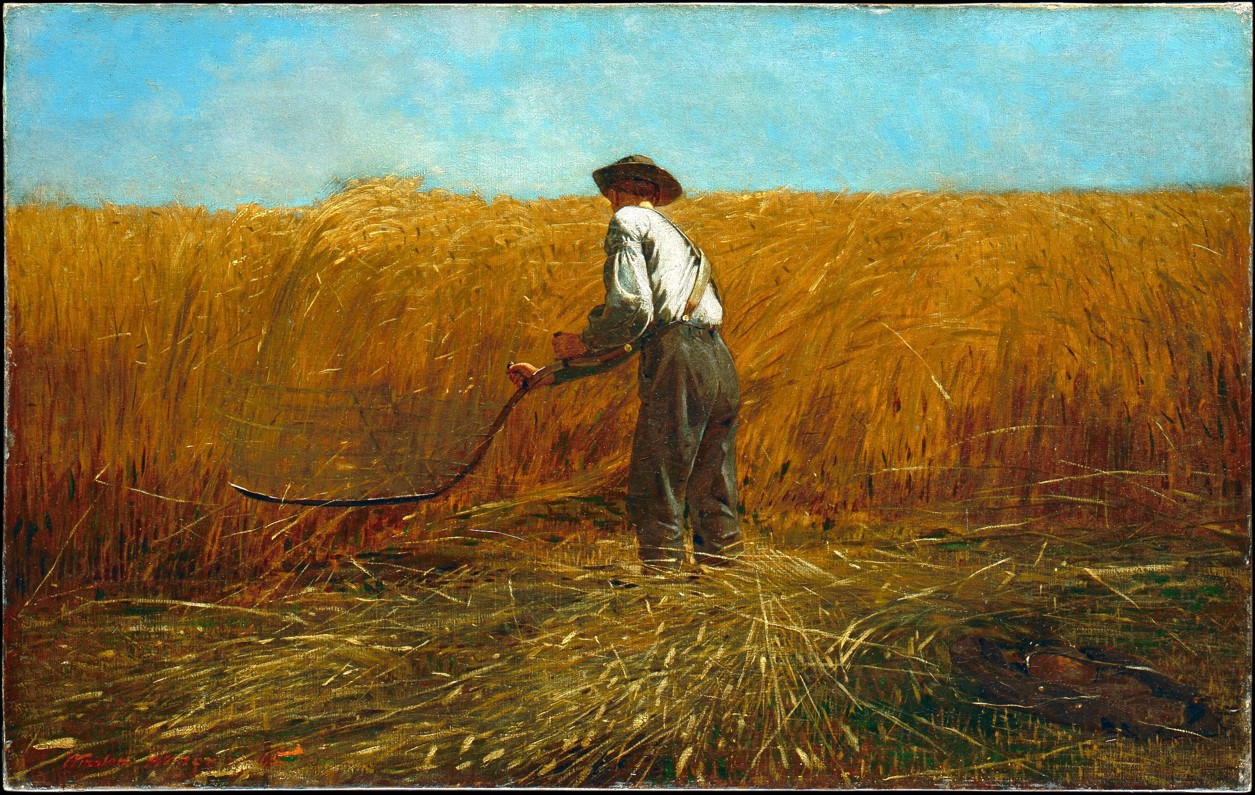 The Veteran in a New Field, by Winslow Homer, 1865